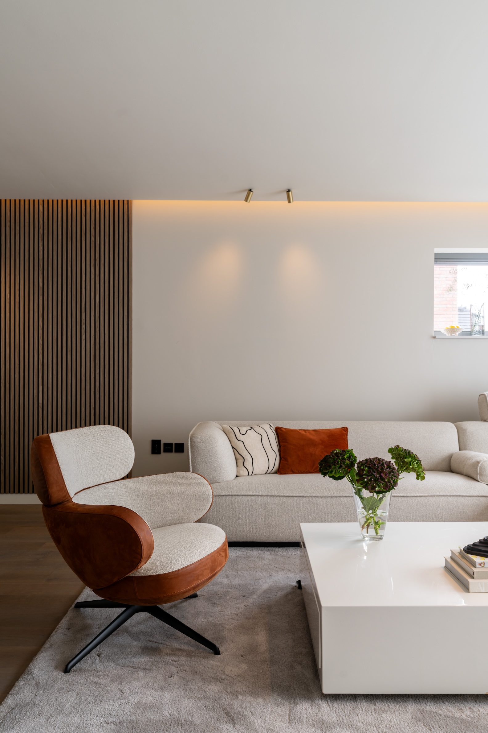 Woonkamer ontwerp, Leolux fauteuil